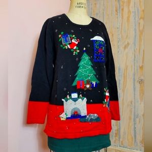 L| Black Xmas Day Sweater